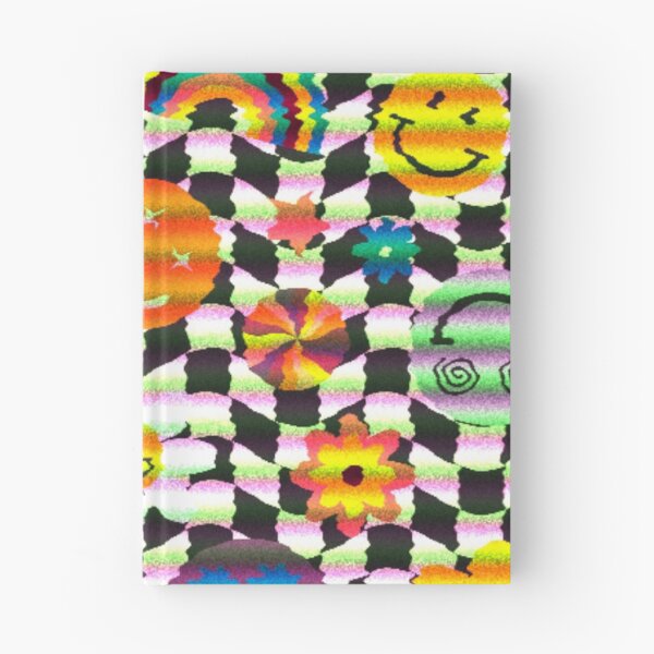 Item preview, Colorful Smiley Face Flower Rainbow Checkered Pattern designed and sold by Patternawy.