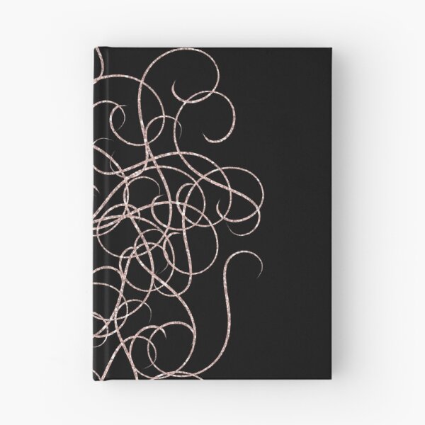 Item preview, Swirly rose gold glitter designed and sold by Flowerlake.