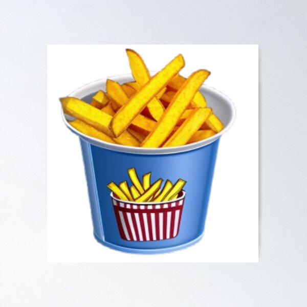 Item preview, Fries in a Bucket designed and sold by Curusnu.