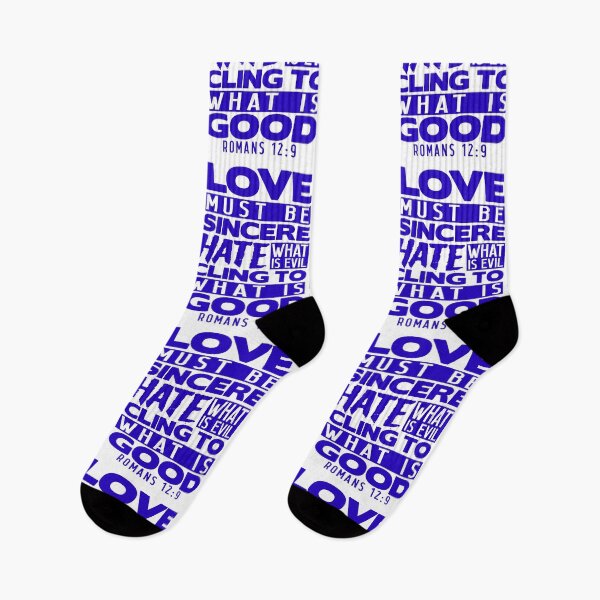 Item preview, Love Must Be Sincere Hate What Is Evil - Romans 12:9 designed and sold by plushism.