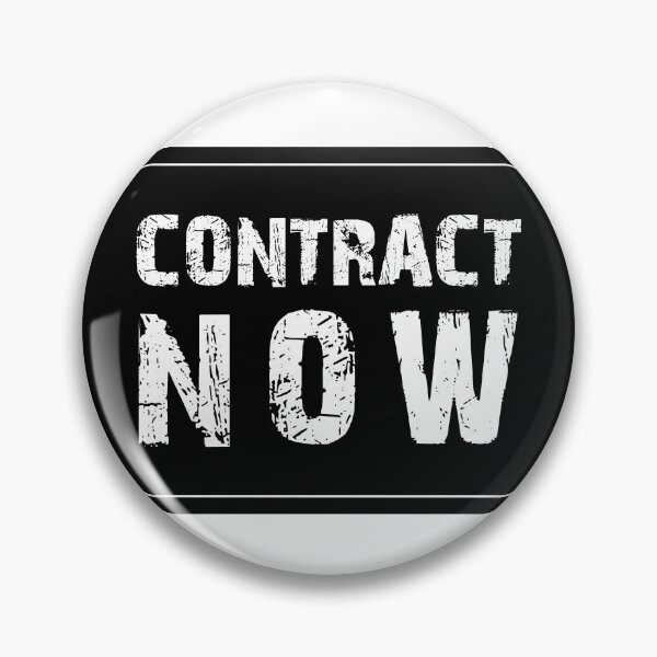 Item preview, Contract NOW sticker designed and sold by stripedcarpet.