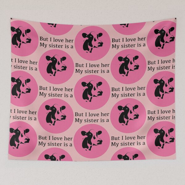 Item preview, I love my big sister - she is a little crazy and can be a cow- She is the best sister. designed and sold by happygiftideas.