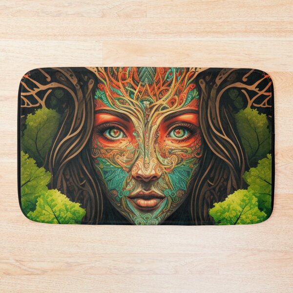 Item preview, Goddess Of The Forest Psy-Art designed and sold by Smuvu-Pictures ⭐⭐⭐⭐⭐.