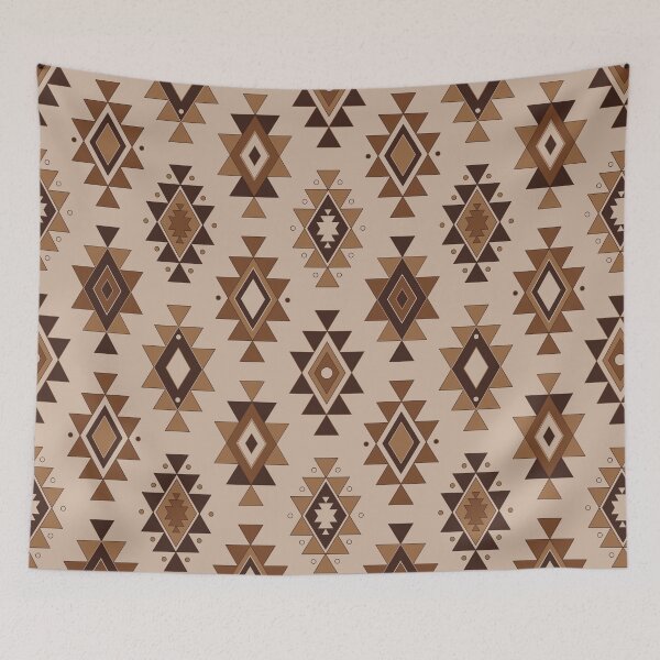 Item preview, Earth Tone Ikat designed and sold by Marla-und-Bob.