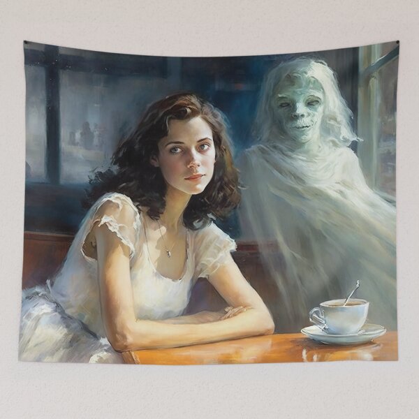 Item preview, Friendly ghost, vintage art designed and sold by Lonesomefolk.