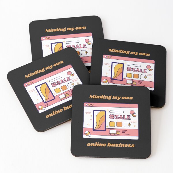 Item preview, Minding my own online business, funny entrepreneur designed and sold by NoetherSym.