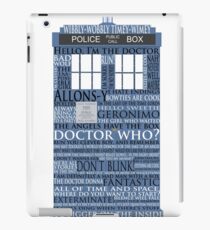 Dr. Who Whovian fans iPad Case/Skin