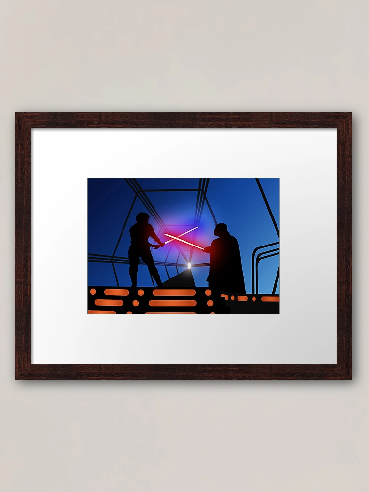 Luke vs Vader on Bespin Throw Pillow for Sale by Matt Burgess