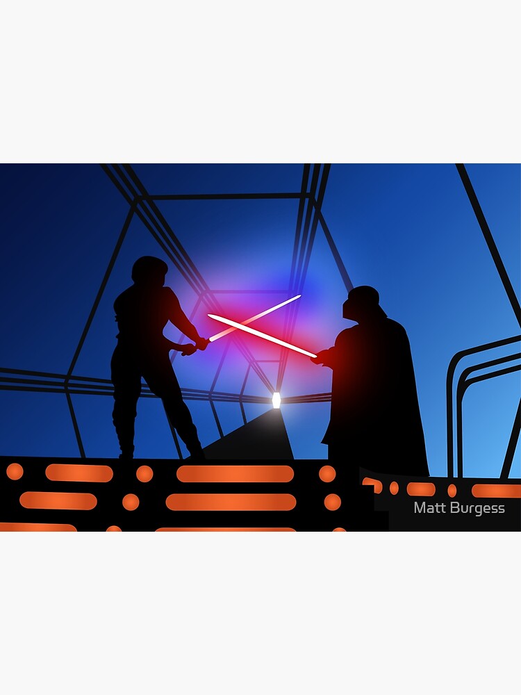 Discover Luke vs Vader on Bespin Premium Matte Poster