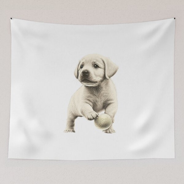 Item preview, Baby Labrador Play a Ball designed and sold by Barnissim.