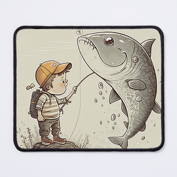 Item preview, Little boy fishing carp gift designed and sold by TeeArtistry.