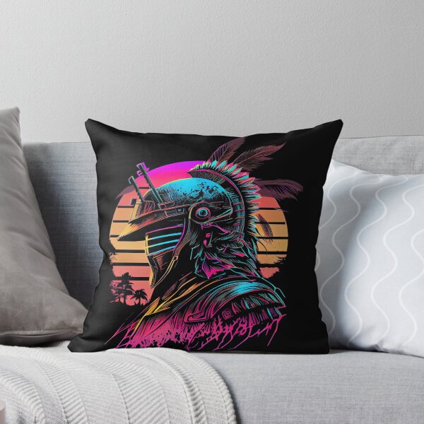 Item preview, 80s Samurai Synthwave Retrowave Colorful Graphic designed and sold by SpookshowDesign.
