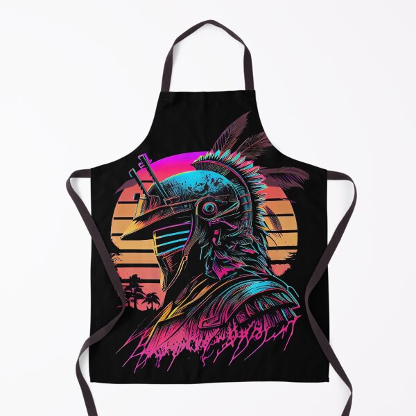 Item preview, 80s Samurai Synthwave Retrowave Colorful Graphic designed and sold by SpookshowDesign.