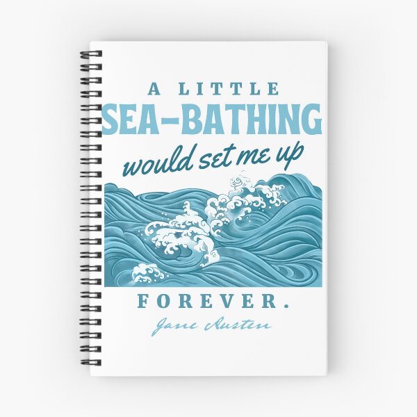 Item preview, A Little Sea-Bathing Would Set Me Up Forever | Pride and Prejudice Quote | Jane Austen Quotes | Literary Bookish Bookworm Gifts designed and sold by CastlesClassics.