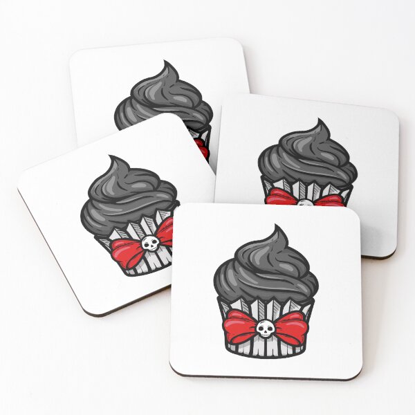 Item preview, Gothic cupcake with skull, gothic birthday, emo birthday   designed and sold by Spooky Witch Dream.