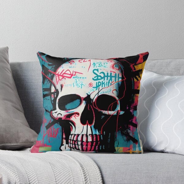 Item preview, Skull Graffiti Abstract Symphony - Neo Expressionism Graffiti Fusion Artwork designed and sold by ZickDezine.