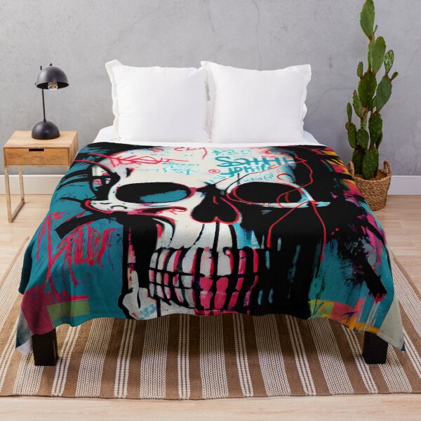 Item preview, Skull Graffiti Abstract Symphony - Neo Expressionism Graffiti Fusion Artwork designed and sold by ZickDezine.