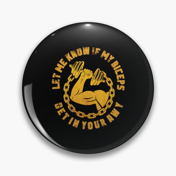 Item preview, Let Me Know If My Biceps Get In Your Way,funny quotes gym designed and sold by sami david ⭐⭐⭐⭐⭐.