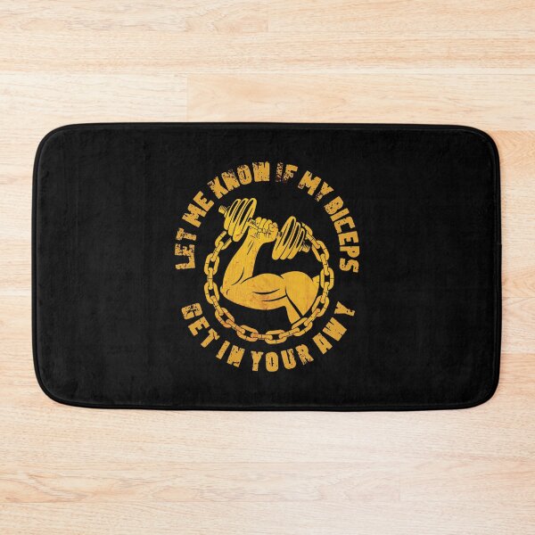 Item preview, Let Me Know If My Biceps Get In Your Way,funny quotes gym designed and sold by sami david ⭐⭐⭐⭐⭐.