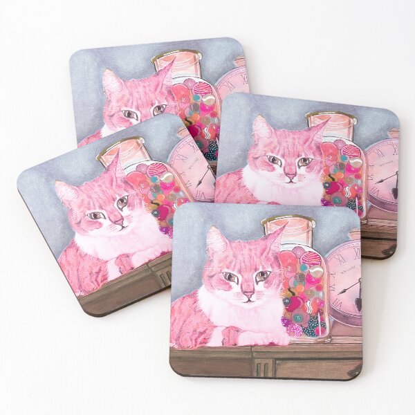Item preview, Cat,Marbles @ Clock.  designed and sold by Dimakesthings.
