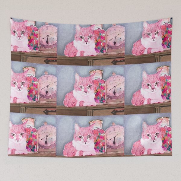 Item preview, Cat,Marbles @ Clock.  designed and sold by Dimakesthings.