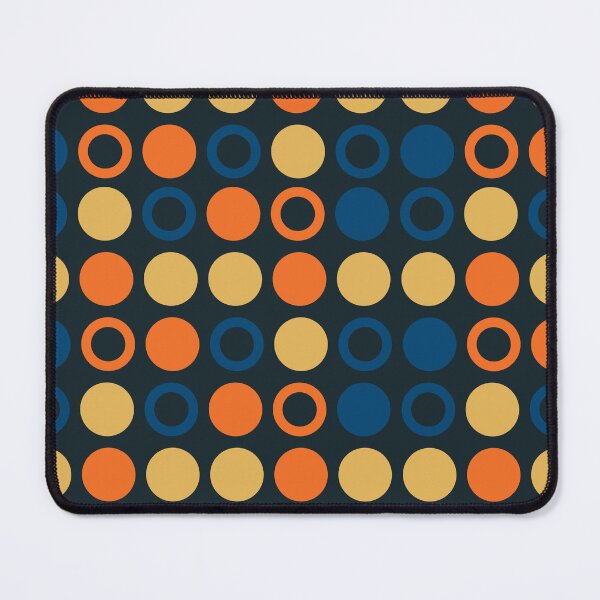 Item preview, Retro Circles & Outlined Circles (Blue Background) designed and sold by Gumblebee Design.