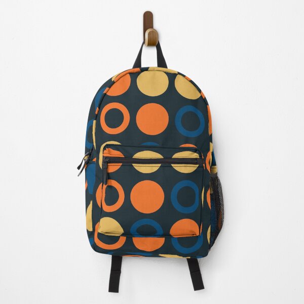 Item preview, Retro Circles & Outlined Circles (Blue Background) designed and sold by Gumblebee Design.