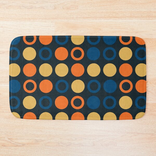 Item preview, Retro Circles & Outlined Circles (Blue Background) designed and sold by Gumblebee Design.