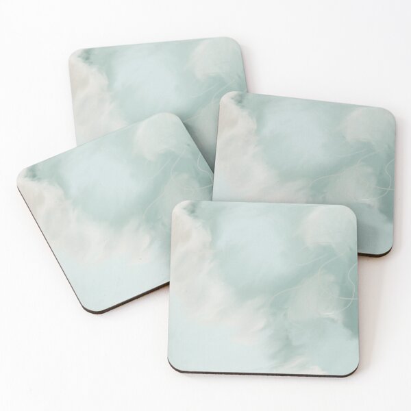 Item preview, Abstract Beige White and Pastel Sage Green  designed and sold by kasamor.
