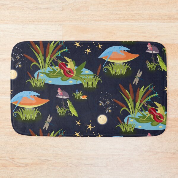 Item preview, Frog concert at the garden pond designed and sold by Marla-und-Bob.