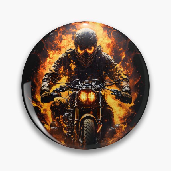Item preview, Biker engulfed in flames designed and sold by Just66.