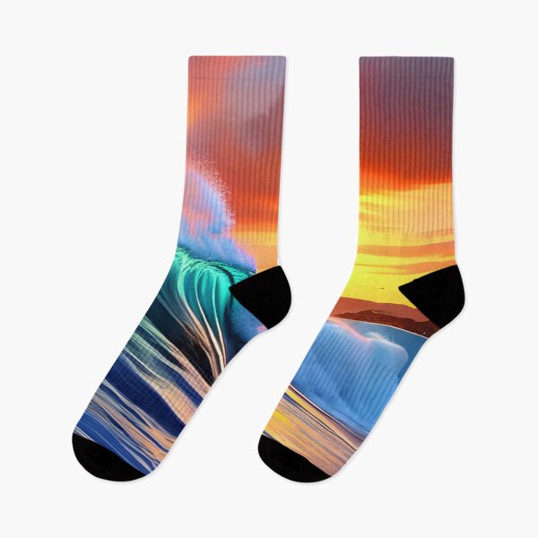 Item preview, Tidal wave against a sunset backdrop, Ai Generated Art  designed and sold by ACC .