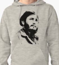 Young Fidel Castro with a Dreamy Look and Beret Pullover Hoodie