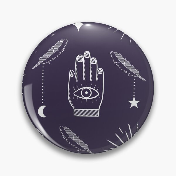 Item preview, Mystic palm - dark purple and white repeat pattern designed and sold by LucyFaulke.