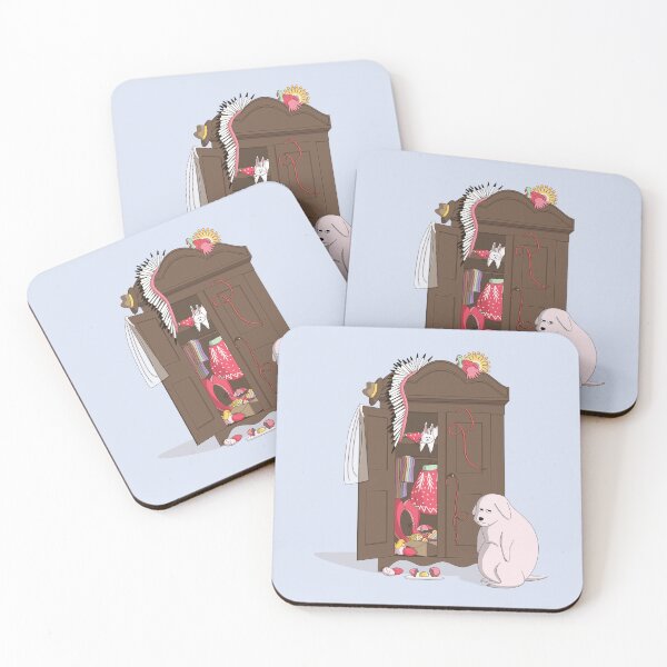 Item preview, Pink Dog at the wardrobe designed and sold by CatterStudio.