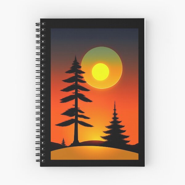 Item preview, Pine Tree With The Sun designed and sold by farhan20.