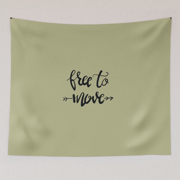 Item preview, free to move hand lettering in black color | wise quote designed and sold by Graciaisgrace.