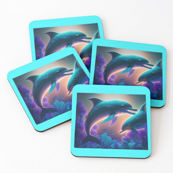 Item preview, Beautiful Dolphins - Cuteness Art designed and sold by GloriousArtSKD.