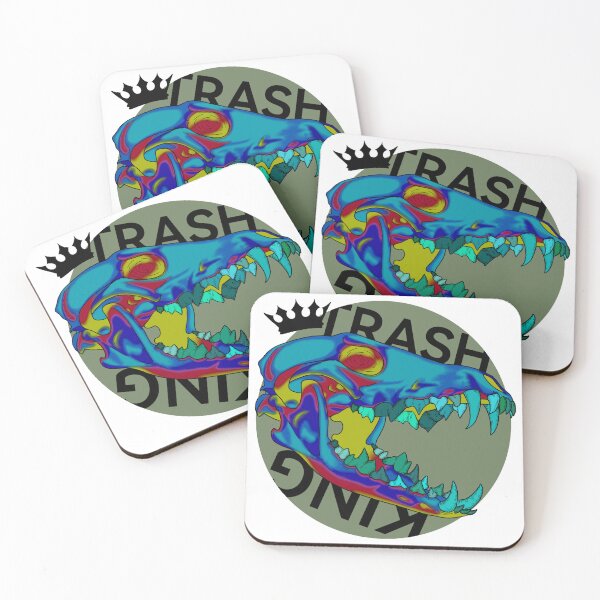 Item preview, Trash king - badger skull blue designed and sold by GhostofLilith.