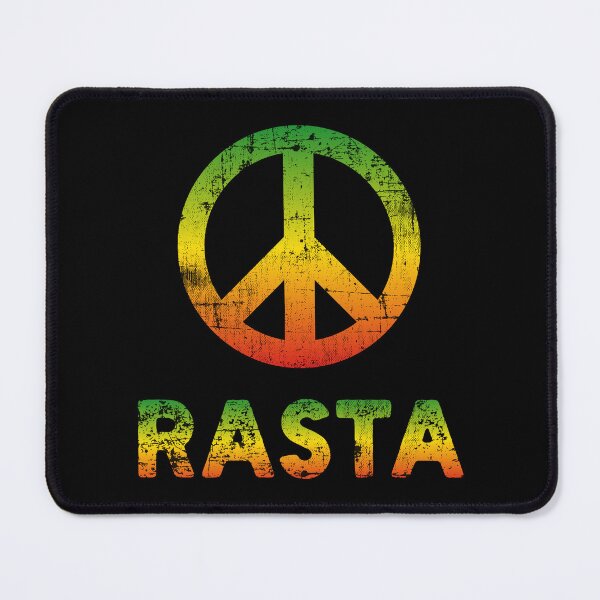 Item preview, Rasta Peace Sign Distressed designed and sold by designandclouds.