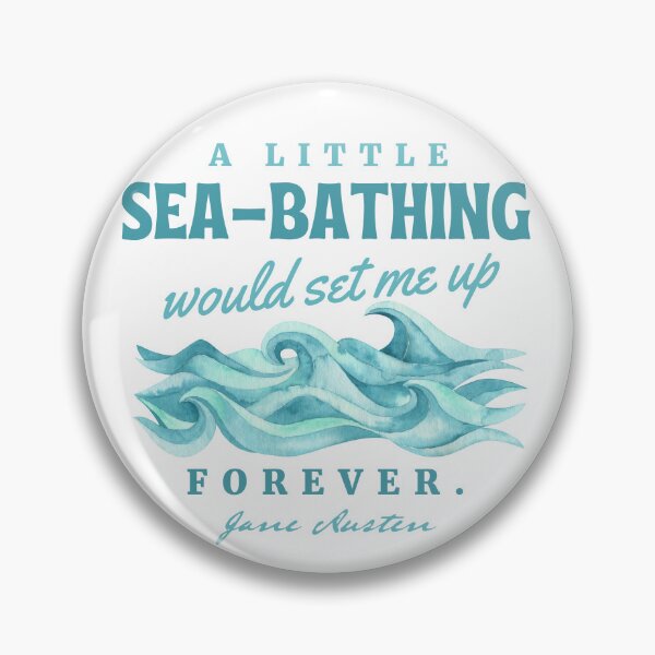 Item preview, A Little Sea-Bathing Would Set Me Up Forever | Pride and Prejudice Quote | Jane Austen Quotes | Literary Bookish Bookworm Gifts designed and sold by CastlesClassics.