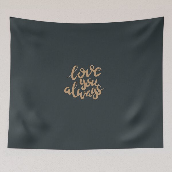 Item preview, love you always hand lettering in black color | wise quote designed and sold by Graciaisgrace.