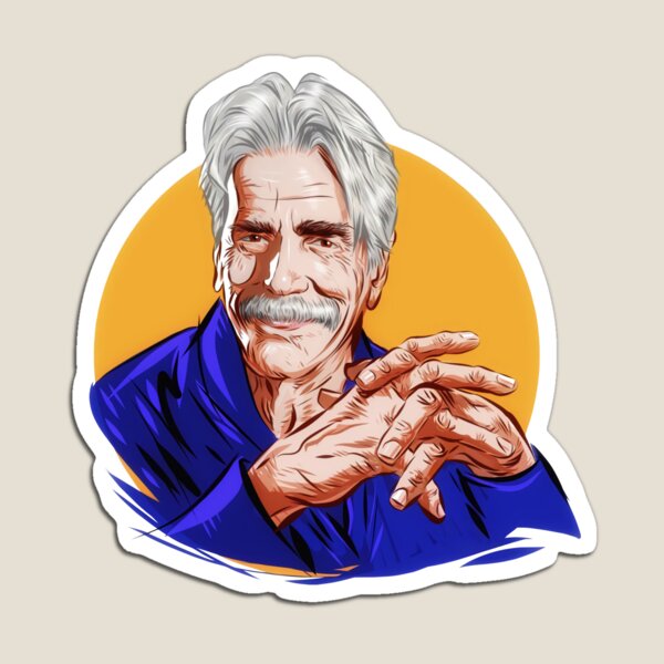 Item preview, Sam Elliott - An illustration by Paul Cemmick designed and sold by DemminLiesel.
