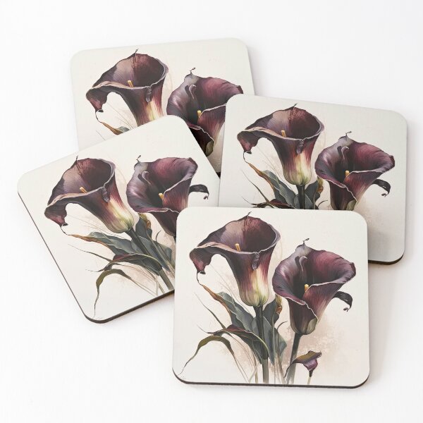 Item preview, Maroon Calla Lilies  designed and sold by Vanover Designs.