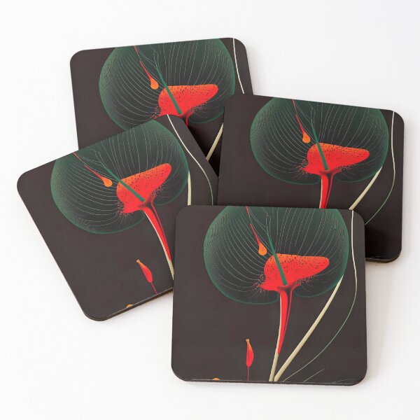 Item preview, Anthurium color X-RAY art Abstract designed and sold by Printellarium.