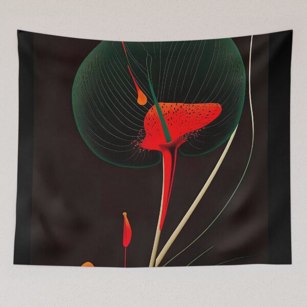 Item preview, Anthurium color X-RAY art Abstract designed and sold by Printellarium.