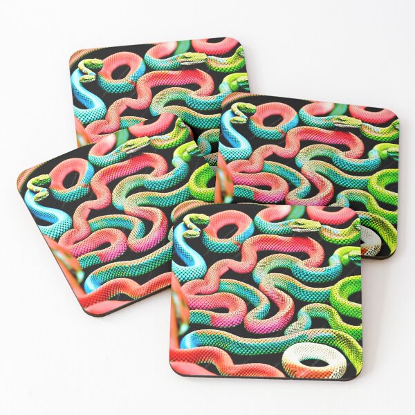 Item preview, green and red snakes designed and sold by David-Howells.