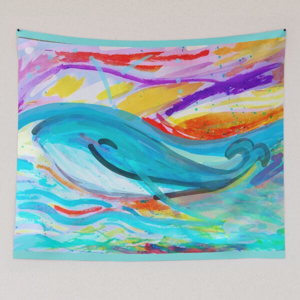 Item preview,  Whale Illustration designed and sold by Tanya Zevallos.