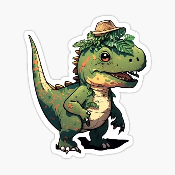 Item preview, TREX sticker with a hat designed and sold by artyficial-.