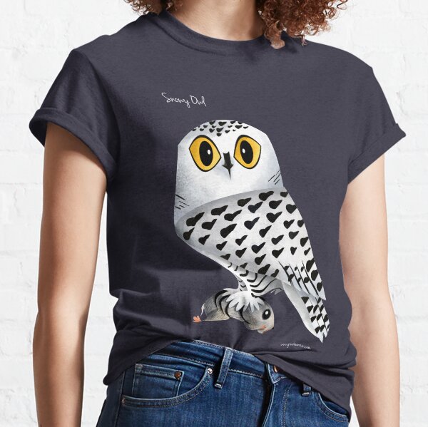 Snowy Owl with Lemming Classic T-Shirt